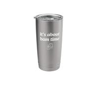 It's About Bam Time Funny Mahjong Board Game Joke Novelty Stainless Steel Insulated Tumbler