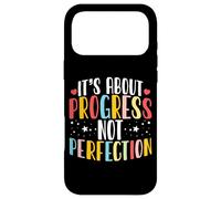 It's About Progress Not Perfection Quote Case for iPhone 17 Pro Max