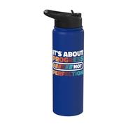 It's About Progress Not Perfection Stainless Steel Insulated Water Bottle