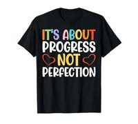 It's About Progress Not Perfection - Testing Day Teacher T-Shirt