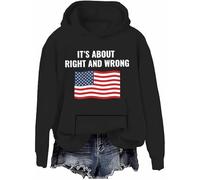 It's About Right And Wrong Sweatshirt American Flag Shirts Men Women Its About Right And Wrong Hoodie