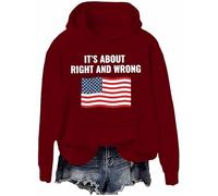 It's About Right And Wrong Sweatshirt American Flag Shirts Men Women Its About Right And Wrong Hoodie