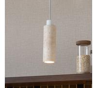 IT'S ABOUT ROMI Tivoli hanging light, white, travertine, GU10