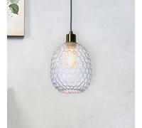IT'S ABOUT ROMI Venice hanging light, oval, clear, glass, E27