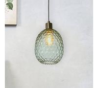 IT'S ABOUT ROMI Venice hanging light, oval, green, glass, E27