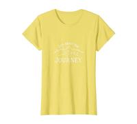 Its About The Journey Mountain Adventure Print T-Shirt, Women, Lemon, 3XL