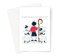 It's About Time You Got The Flock Out of Here Greeting Card | Card for Traveller, Leaving Card, Retirement Card, You're Leaving Card