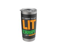 It's About to get Literary - Book Nerd Bookworm Author Stainless Steel Insulated Tumbler