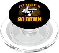 It's about to go down Funny Plumber Quote PopSockets PopGrip for MagSafe