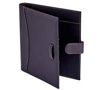 It's Academic Executive Leather Portfolio Folder, 1" Ring Binder and 250-Sheet Capacity to Organize Resumes, Business Cards, Note Pads, and Legal-Size Documents, Pen Loop, Dark Brown Faux Leather