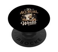 It's Accrual World Accountant Accounting PopSockets Adhesive PopGrip