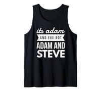 It's Adam and Eve not Adam and Steve Funny Tank Top