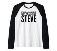 It's Adam and Eve not Adam and Steve Raglan Baseball Tee