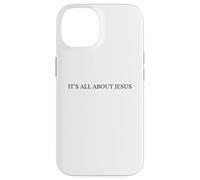 It's All About Jesus Christian Faith Religious Word Art Case for iPhone 14