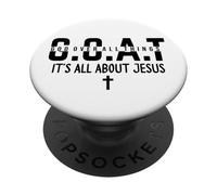 It's All About Jesus Make Heaven Crowded God Over All Things PopSockets Adhesive PopGrip