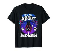 It's All About Perspective Funny Bat Positive Humor Value Graphic T-Shirt