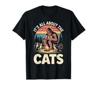 It's All About The Cats Funny Bigfoot Cat Lover T-Shirt