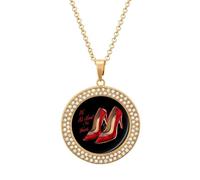 It's All-About-The Shoes Necklace for Women Adjustable Jewelry Pendant for Mom Wife Girlfriend Gifts Golden-style