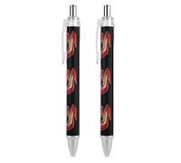 It's All-About-The Shoes Retractable Ballpoint Pen Black Ink Ball Point Pen Work Pens 2 PCS