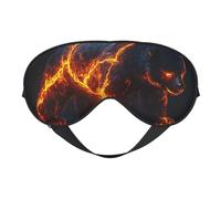 It's All Cracked Up Flame Bears Print Sleep Mask with Adjustable Strap, Comfortable Eye Cover for Travel, Yoga, Napping, Sleeping & Relaxation