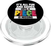 It's All Fun And Games Until A Piece Is Missing, Puzzler PopSockets PopGrip for MagSafe