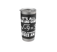 It's All Fun and Games Until Someone Loses an i Math Teacher Stainless Steel Insulated Tumbler
