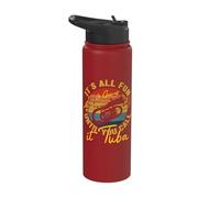 It's All Fun Until You Call It Tuba Baritone Player Retro Stainless Steel Insulated Water Bottle