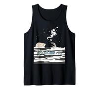 It's All Lies Skeleton Smoking in Water Under The Stars Tank Top