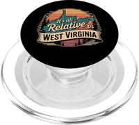 It's All Relative in West Virginia Funny WV Mountain Love PopSockets PopGrip for MagSafe