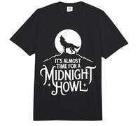 It's Almost Time for A Midnight Howl Wolf Comfort Colors Adult Heavyweight T-Shirt