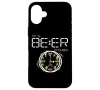 It's Always Beer O'clock Beer Time ART ON BACK Case for iPhone 16 Plus