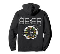 It's Always Beer O'clock Beer Time ART ON BACK Pullover Hoodie