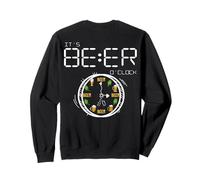 It's Always Beer O'clock Beer Time ART ON BACK Sweatshirt