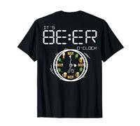 It's Always Beer O'clock Beer Time ART ON BACK T-Shirt