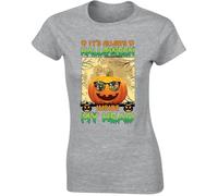 It's Always Halloween Inside My Head Lover Ladies T-Shirt Halloween Mood Spooky Fan Womens Tee Sport Grey - Large