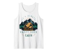 It's Always Happy Hour at The Cabin Owner Camping Camper Tank Top