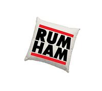It's Always Sunny Cushion Cover - Rum Ham Scatter Cushion Home Accessory Pillow Bedroom Funny TV Show Series Band Fan - Natural Canvas 50x50cm