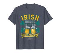 It's Always Sunny in Philadelphia Irish Honor System Logo T-Shirt, Men, Heather Blue, 4X-Large