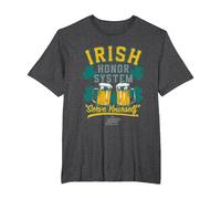 It's Always Sunny in Philadelphia Irish Honor System Logo T-Shirt, Men's Big and Tall, Dark Heather Grey, 2X Tall