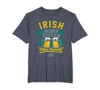 It's Always Sunny in Philadelphia Irish Honor System Logo T-Shirt, Men's Big and Tall, Heather Blue, 2X Tall