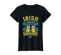 It's Always Sunny in Philadelphia Irish Honor System Logo T-Shirt, Women, Black, Large