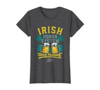 It's Always Sunny in Philadelphia Irish Honor System Logo T-Shirt, Women, Dark Heather Grey, 3X-Large