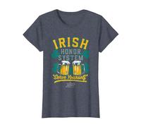 It's Always Sunny in Philadelphia Irish Honor System Logo T-Shirt, Women, Heather Blue, 3X-Large