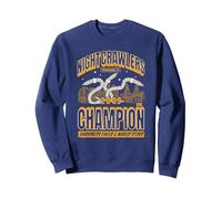 It's Always Sunny Night Crawlers Champion 2009 Funny TV Sweatshirt, Adult Unisex, Navy Blue, Medium