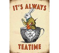 Its Always Teatime steel fridge magnet (og)