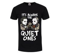 Its Always The Quiet Ones Mens Black T-Shirt