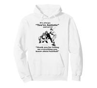 It's Always You're Autistic Never Thank You For Baseball Pun Pullover Hoodie