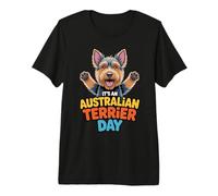 It's an Australian Terrier Day Cartoon Pet Dog Breed Aussie Premium T-Shirt