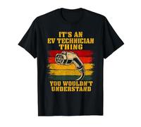 Its an EV Technician Thing Funny Electric Car Mechanic Value Graphic T-Shirt, Men, Black, L