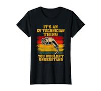 Its an EV Technician Thing Funny Electric Car Mechanic Value Graphic T-Shirt, Women, Black, L
